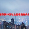 中国存款50万以上的家庭有多少人
